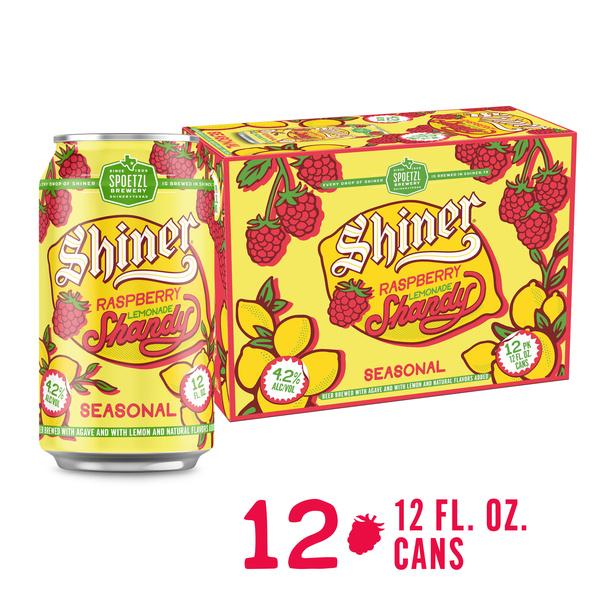 Shiner Raspberry Lemonade Shandy Summer Seasonal Beer, Shiner