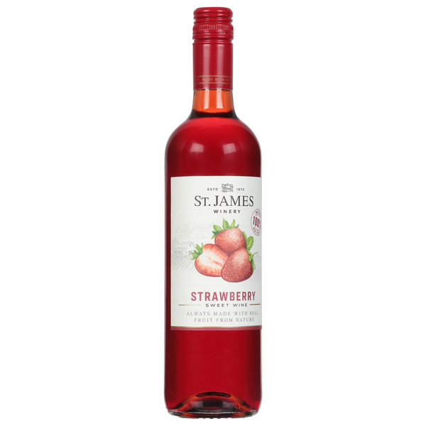 st James Strawberry Sweet Wine | Hy-Vee Aisles Online Grocery Shopping