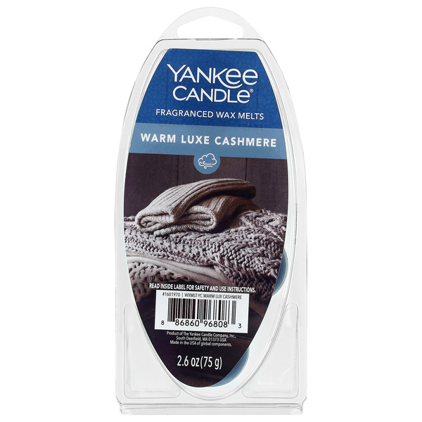 Yankee Candle Fragranced Wax Melts, Warm Luxe Cashmere