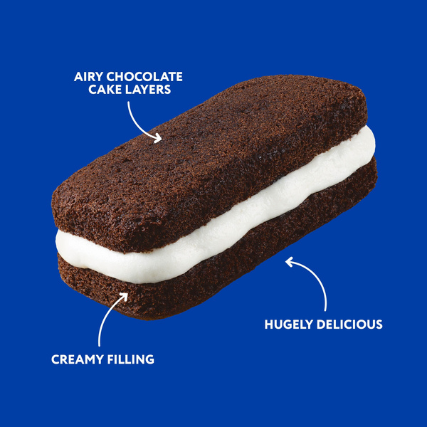 Hostess Suzy Q's Chocolate Cake With Creamy Filling, Mega Size