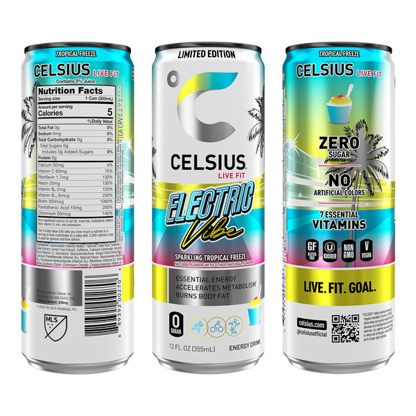 Celsius Electric Vibe Sparkling Tropical Freeze | Hy-Vee Aisles