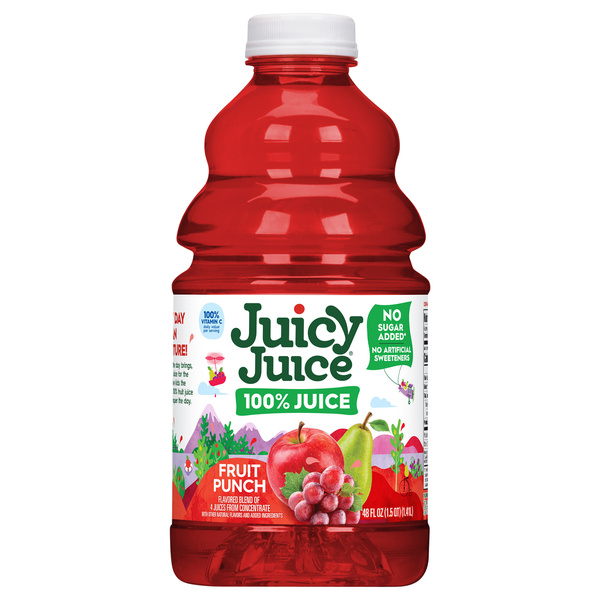 Juicy Juice 100% Juice, Fruit Punch, 48 Fl Oz Bottle | Hy-Vee