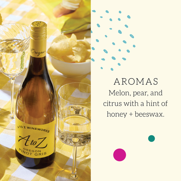 A to Z Wineworks Oregon Pinot Gris, White Wine, 750 mL Bottle | Hy