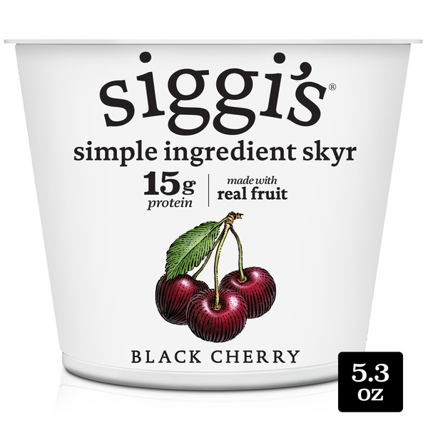 Siggi's 2% Milkfat Black Cherry Yogurt | Hy-Vee Aisles Online