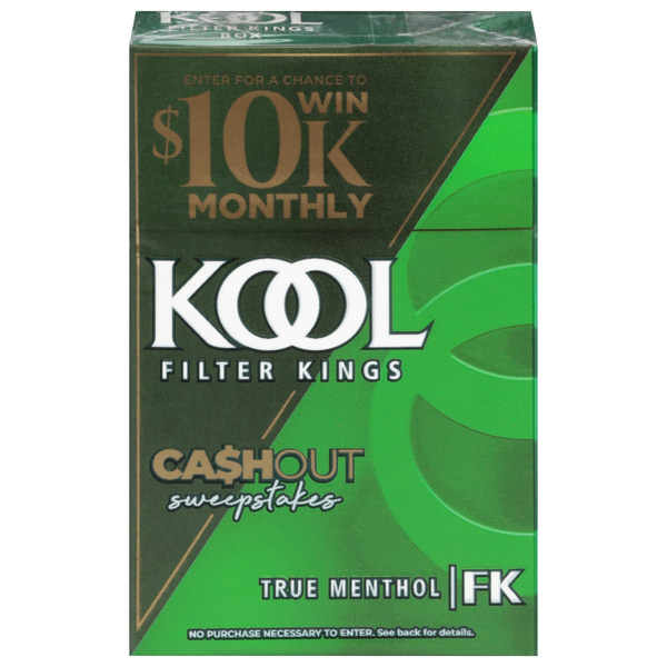 kool filter kings cigarettes Menthol vintage American Cigarette Pack Kool Filter Kings Box |