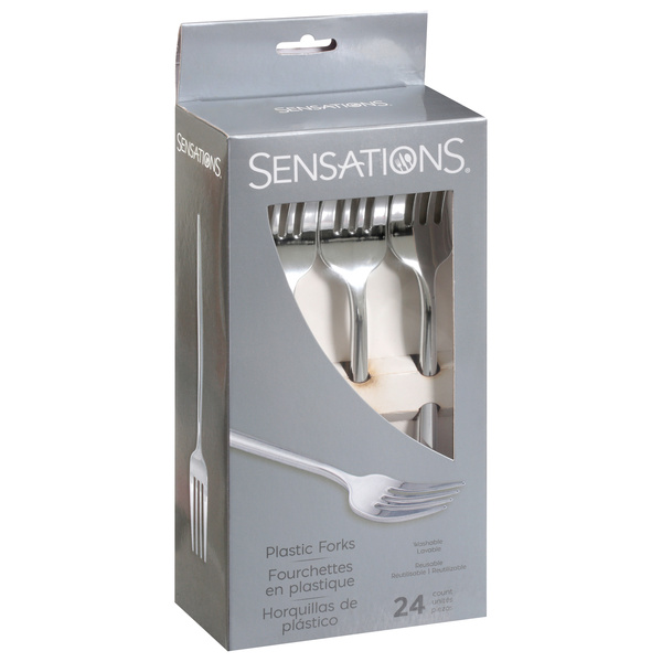 Sensations Plastic Forks 24 Each | Hy-Vee Aisles Online Grocery
