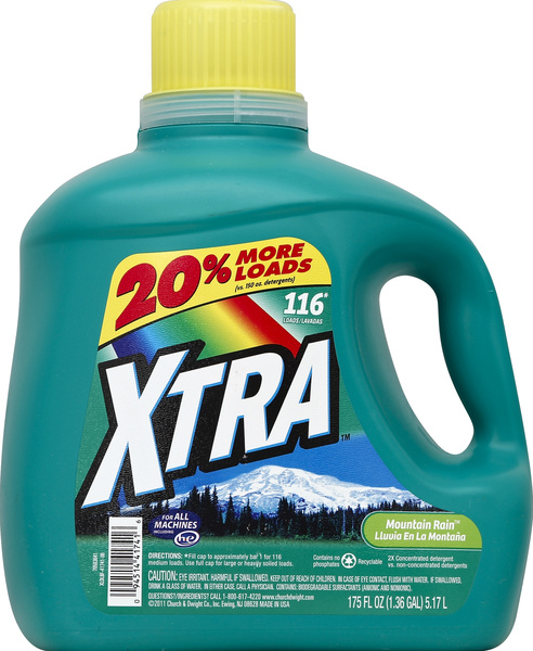 XTRA Mountain Rain Concentrated Laundry Detergent 116 Loads | Hy