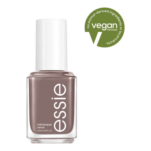 Essie salon-quality nail polish, vegan, granite gray Chinchilly, image courtesy of Hy-Vee
