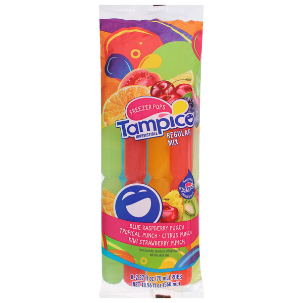Tampico Freezer Pops, Regular Mix, 8-2.37 fl oz Pops | Hy-Vee