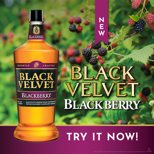 Black Velvet Blackberry Flavored Whiskey | Hy-Vee Aisles Online