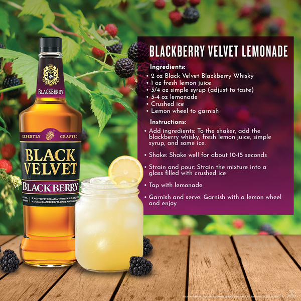 Black Velvet Blackberry Flavored Whiskey | Hy-Vee Aisles Online