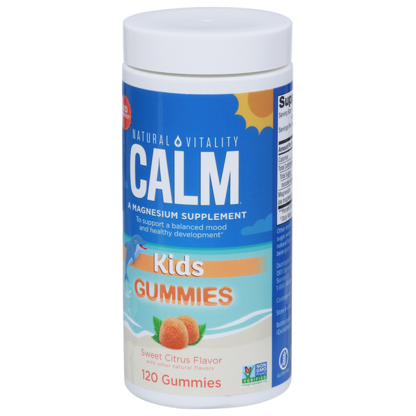 Natural Vitality CALM Kids Sweet Citrus Flavor 120 Ct Gummies | Hy