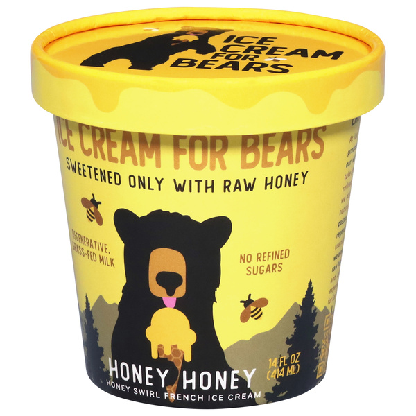 Ice Cream for Bears Honey Honey Ice Cream 14 oz | Hy-Vee Aisles