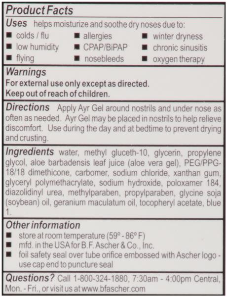 Ayr Saline Nasal Gel