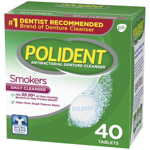tobacco antibacterial Polident Triple Mint Freshness Smokers Denture Cleanser Tablets Tobacco Prevention Hand Sanitizer (Customizable):