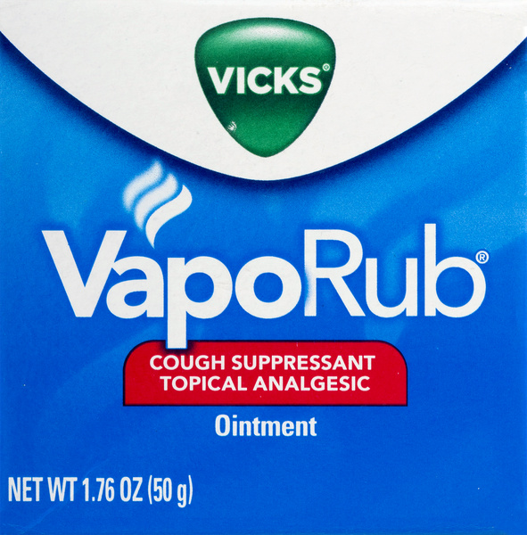 Vicks VapoRub Cough Suppressant Topical Analgesic Ointment | Hy