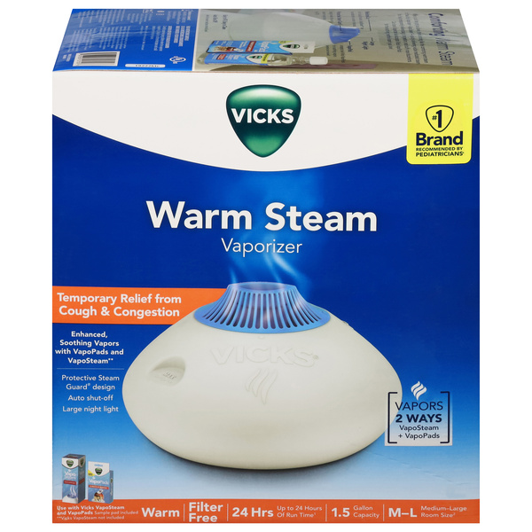 Vicks Warm Steam Medium-Large Room Size Vaporizer 1 Each | Hy-Vee