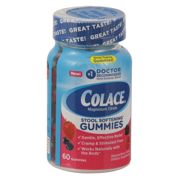 Colace Gummies, Natural Berry Flavor | Hy-Vee Aisles Online Colace Gummies, Natural Berry Flavor | Hy-Vee Aisles Online