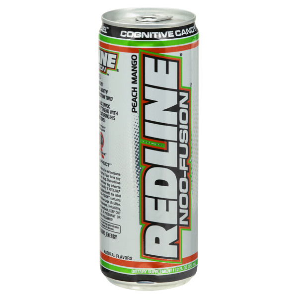 Redline Noo-Fusion Peach Mango Energy Drink 12 oz | Hy-Vee Aisles