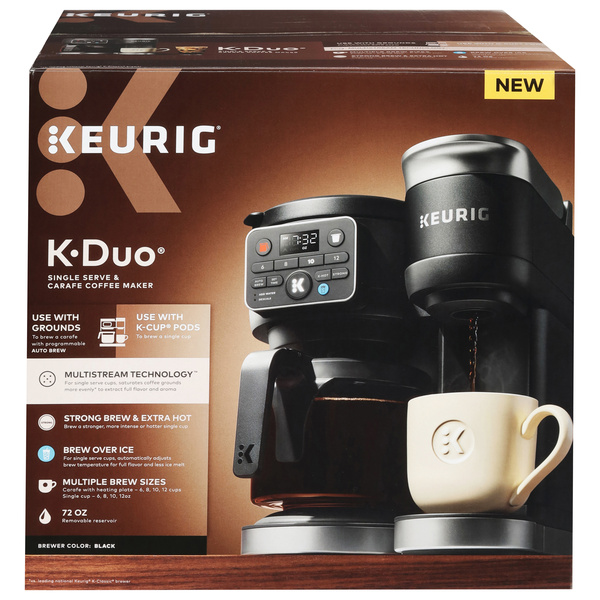 Keurig K-DUO Coffee Maker, Single Serve & Carafe, Black | Hy-Vee