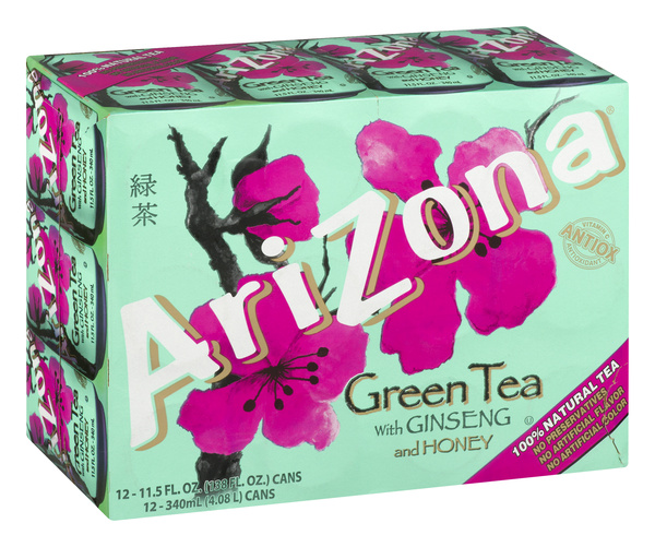 Arizona Green Tea With Ginseng And Honey 12Pk | Hy-Vee Aisles