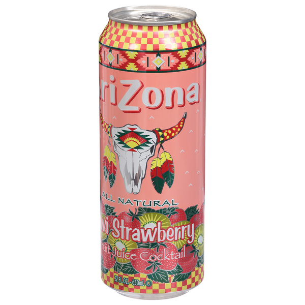 AriZona Kiwi Strawberry Fruit Juice Cocktail | Hy-Vee Aisles
