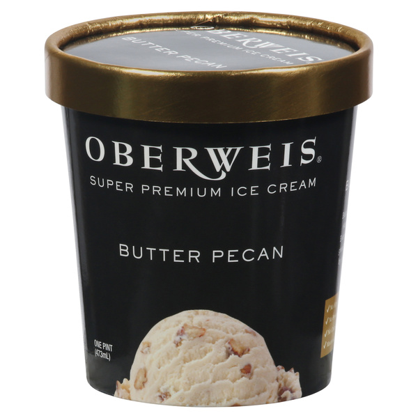 Oberweis Super Premium Ice Cream, Butter Pecan | Hy-Vee Aisles