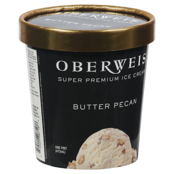Oberweis Super Premium Ice Cream, Butter Pecan | Hy-Vee Aisles