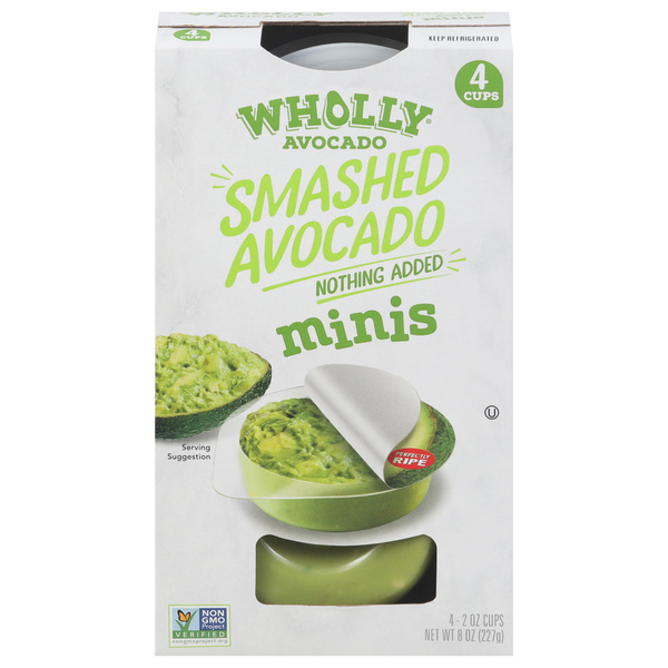 Wholly Avocado Smashed Avocado Minis 4 - 2 oz Cups | Hy-Vee Aisles