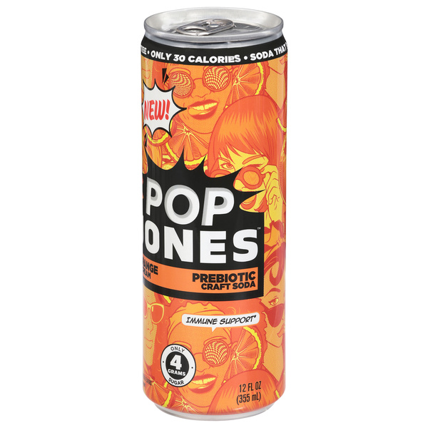 Pop Jones Prebiotic Craft Soda, Orange & Cream | Hy-Vee Aisles