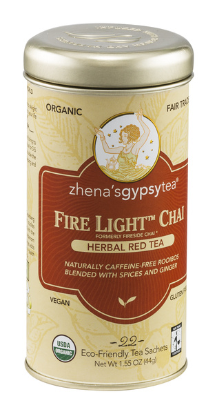 Tea Gypsy’s page Zhena's Gypsy Tea Herbal Red Tea Sachets Fire Light Chai 22 Count