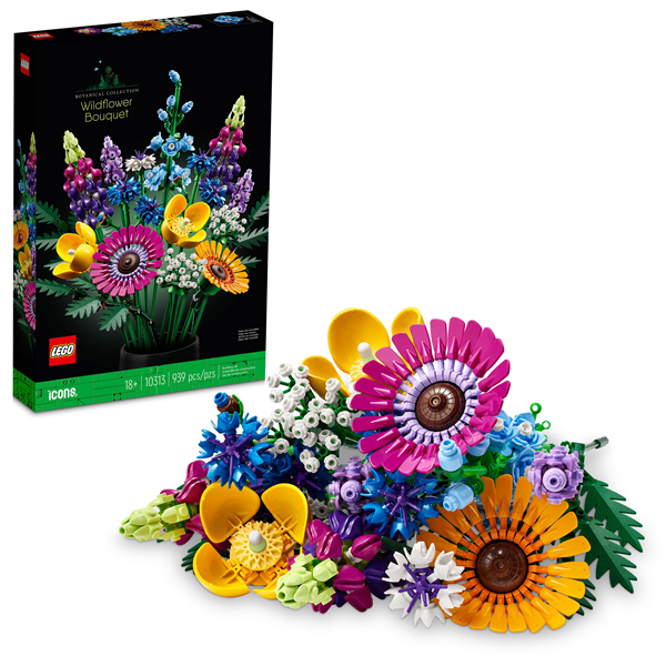 LEGO Icons Wildflower Bouquet, 10313, 939 Pieces, 18+ | Hy-Vee