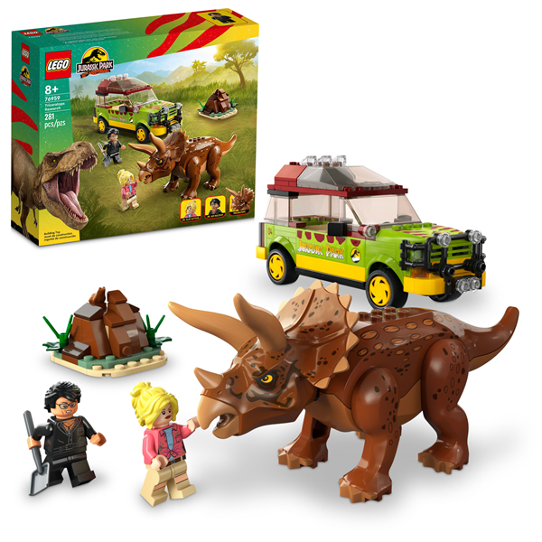 LEGO Jurassic Park Triceratops Research, 76959, 281 Pieces, 8+