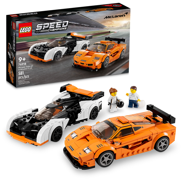 LEGO Speed Champions McLaren Solus GT and McLaren F1 LM, 76918