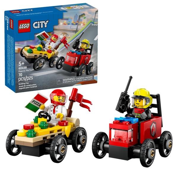 LEGO City Pizza vs. Fire Truck, 60458, 70Pc, 5+ | Hy-Vee Aisles
