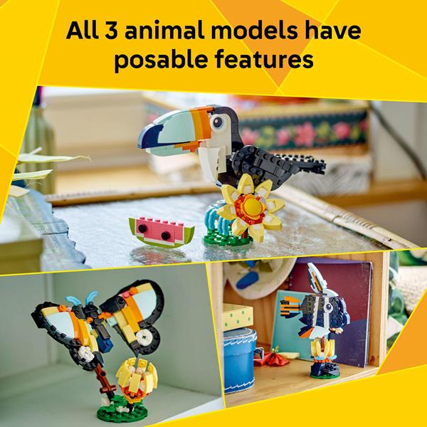LEGO Creator 3 in 1 Wild Animals: Tropical Toucan 31173, 225