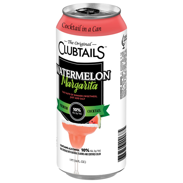 Clubtails Watermelon Margarita Premium Cocktail | Hy-Vee Aisles