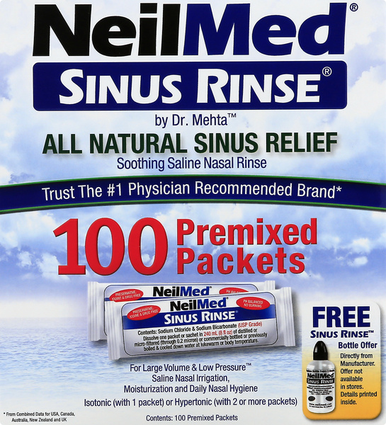 Neil Med Sinus Rinse Premixed Packets | Hy-Vee Aisles Online