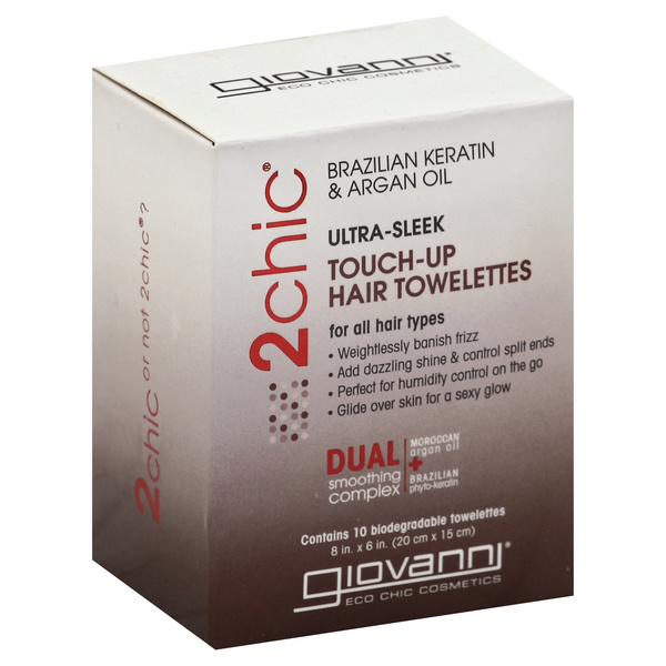 Giovanni 2 Chic Ultra-Sleek Touch-UP Hair Towelettes | Hy-Vee