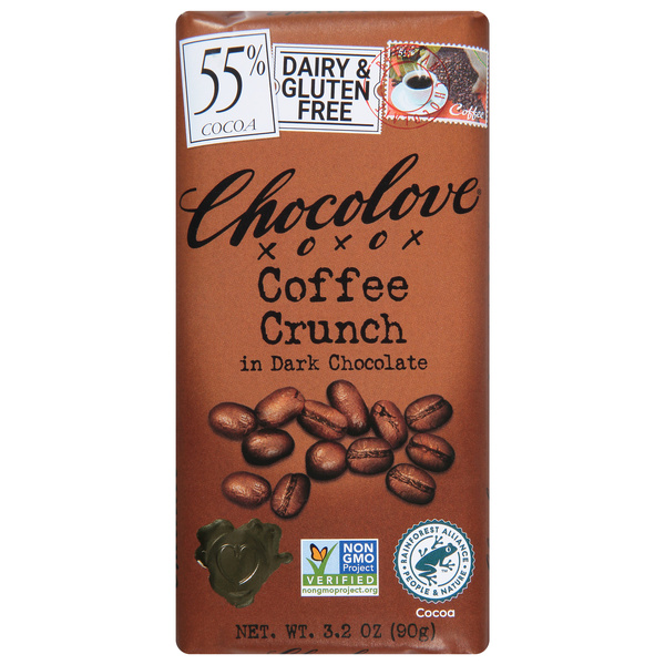 Chocolove Coffee Crunch in Dark Chocolate 3.2 oz | Hy-Vee Aisles
