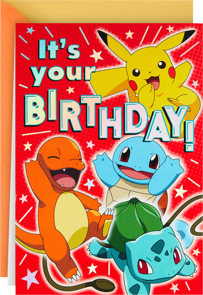 pokemon pikachu birthday card Happy to Chu Birthday (Blank) with Envelope Cardboard Colin Creations Pikachu Birthday Case | Promo