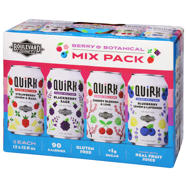 ♥大特価♥スペシャルケア⭐️Berry Herb Calm Pack♥10回分 Boulevard Brewing Co. Quirk Berry & Botanical Mix 12Pk | Hy-Vee