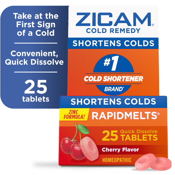 Zicam Cold Remedy RapidMelts, Homeopathic Cold Shortening Relief