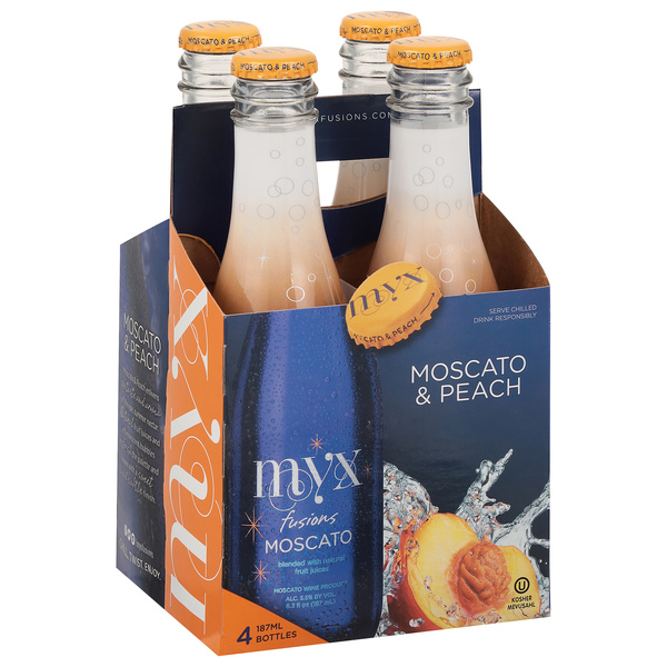 Myx Moscato, Moscato & Peach 4Pk | Hy-Vee Aisles Online Grocery