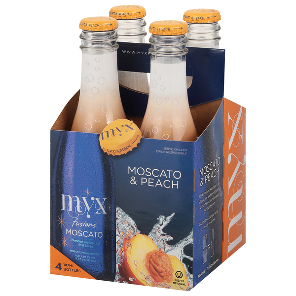 Myx Moscato, Moscato & Peach 4Pk | Hy-Vee Aisles Online Grocery