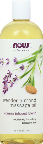 NOW Lavender Almond Massage Oil | Hy-Vee Aisles Online Grocery