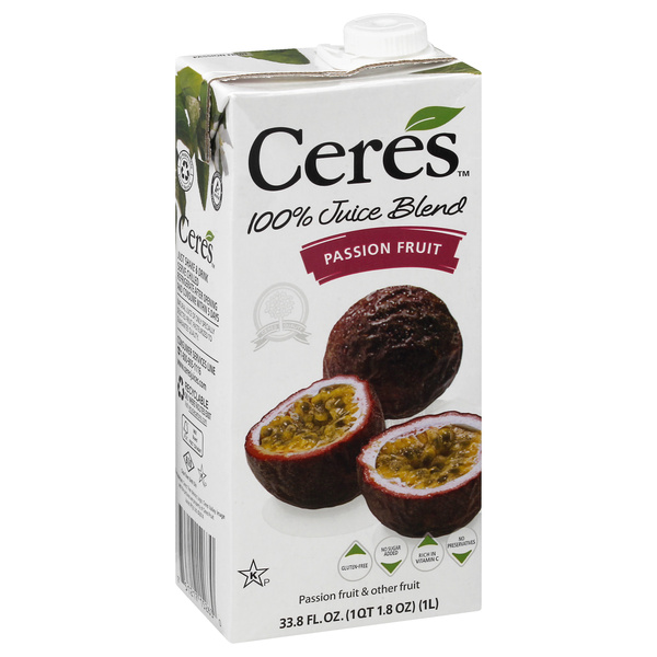 Ceres Passion Fruit 100% Juice Blend 33.8 oz | Hy-Vee Aisles