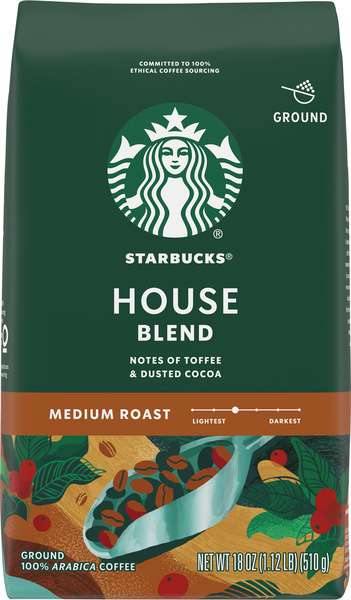 Starbucks House Blend Medium Roast Ground Coffee | Hy-Vee Aisles