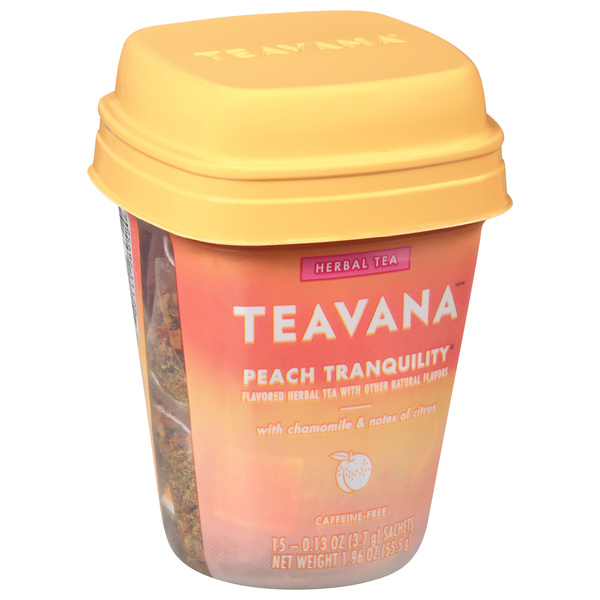 Teavana Peach Tranquility Herbal Tea Bag Sachets | Hy-Vee Aisles