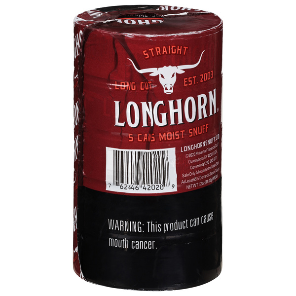 longhorn tobacco tubs Chew 14.4oz Tub - 1ct Longhorn Fine Cut Natural 14.4